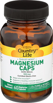 COUNTRY LIFE: Target Mins Magnesium Caps 300mg, 60 vc