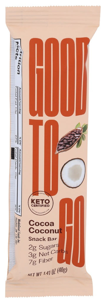 GOOD TO GO: Cocoa Coconut Snack Bar, 1.4 oz