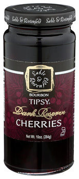 SABLE & ROSENFELD: Bourbon Tipsy Dark Reserve Cherries, 10 oz