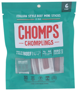 CHOMPS: Italian Style Beef Chomplings 6Ct, 3 oz