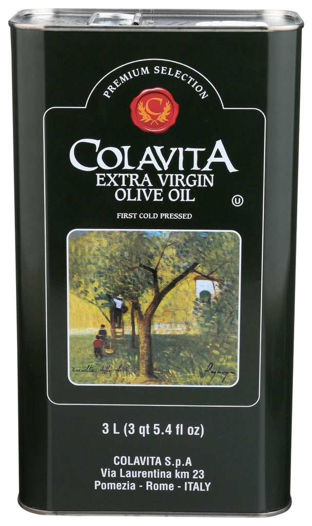 COLAVITA: Extra Virgin Olive Oil Premium Tin Can, 101.4 oz