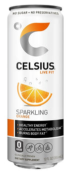 CELSIUS: Live Fit Sparkling Orange, 12 oz