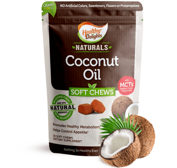 HEALTHY DELIGHTS: Coconut Oil Chews, 30 ea