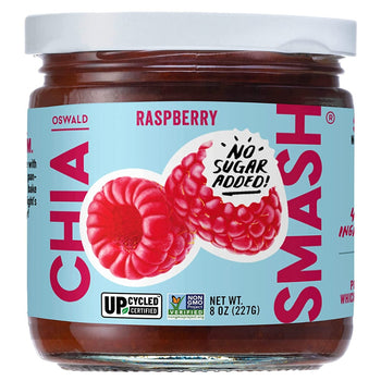 CHIA SMASH: Chia Raspberry Jam, 8 oz