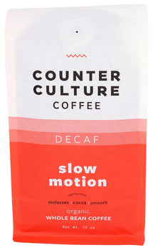 COUNTER CULTURE: Slow Motion Decaf Coffee Bean, 12 oz