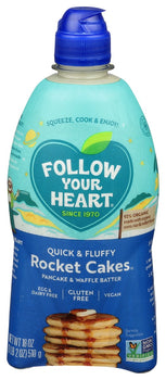 FOLLOW YOUR HEART: Rocket Cakes Pancake and Waffle Batter, 18 oz