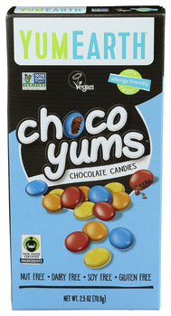 YUMEARTH: Choco Yums Chocolate Candies, 2.5 oz