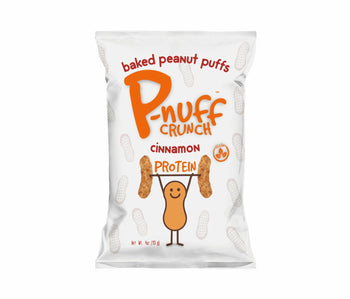 PNUFF: Baked Peanut Puffs Cinnamon Flavor, 4 oz