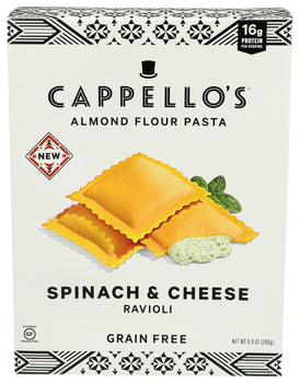 CAPPELLOS: Spinach Cheese Ravioli, 9.9 oz