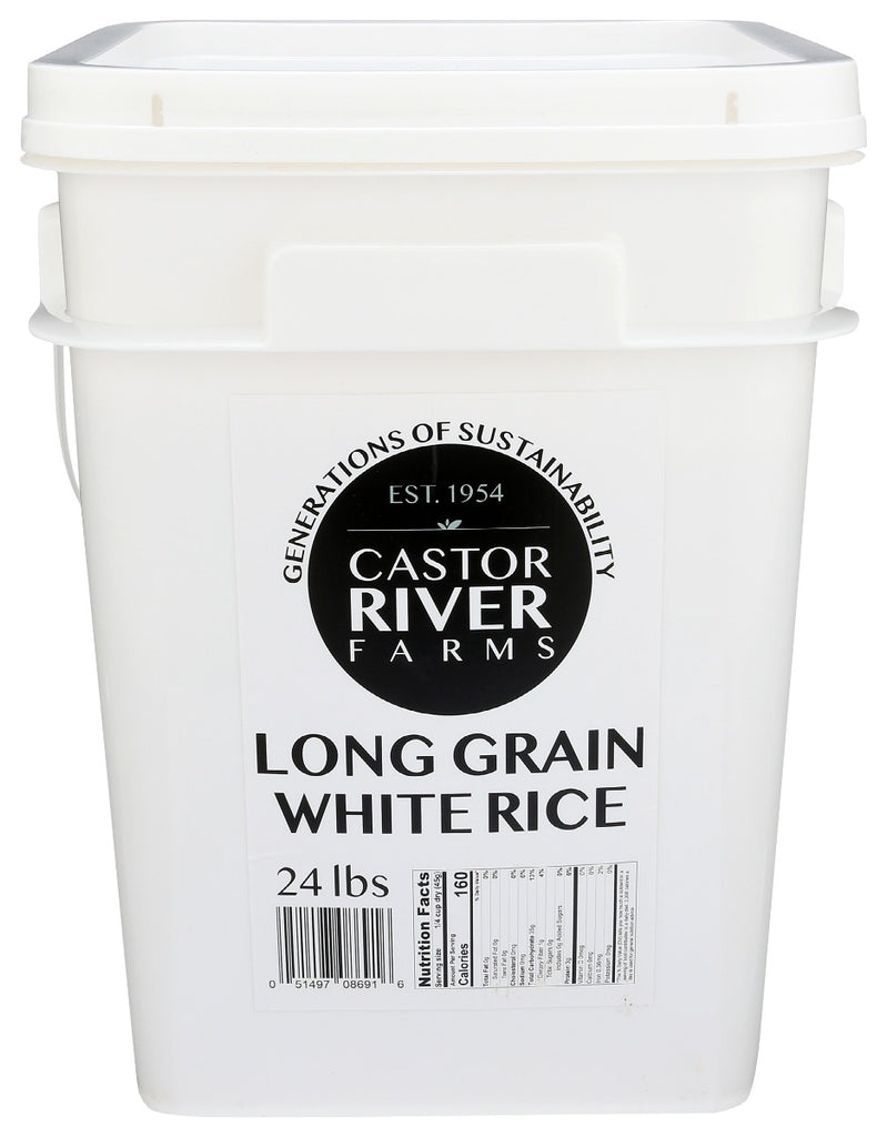 CASTOR RIVER FARMS: Long Grain White Rice, 24 lb