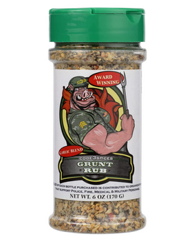 CODE 3 SPICES: Grunt Rub Garlic Blend, 6 oz