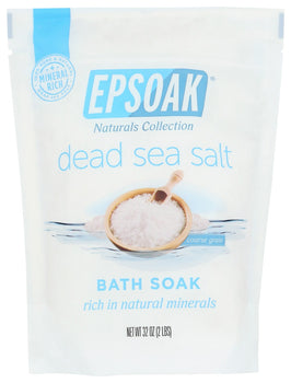 EPSOAK: Dead Sea Salt Coarse Bath Soak, 2 lb
