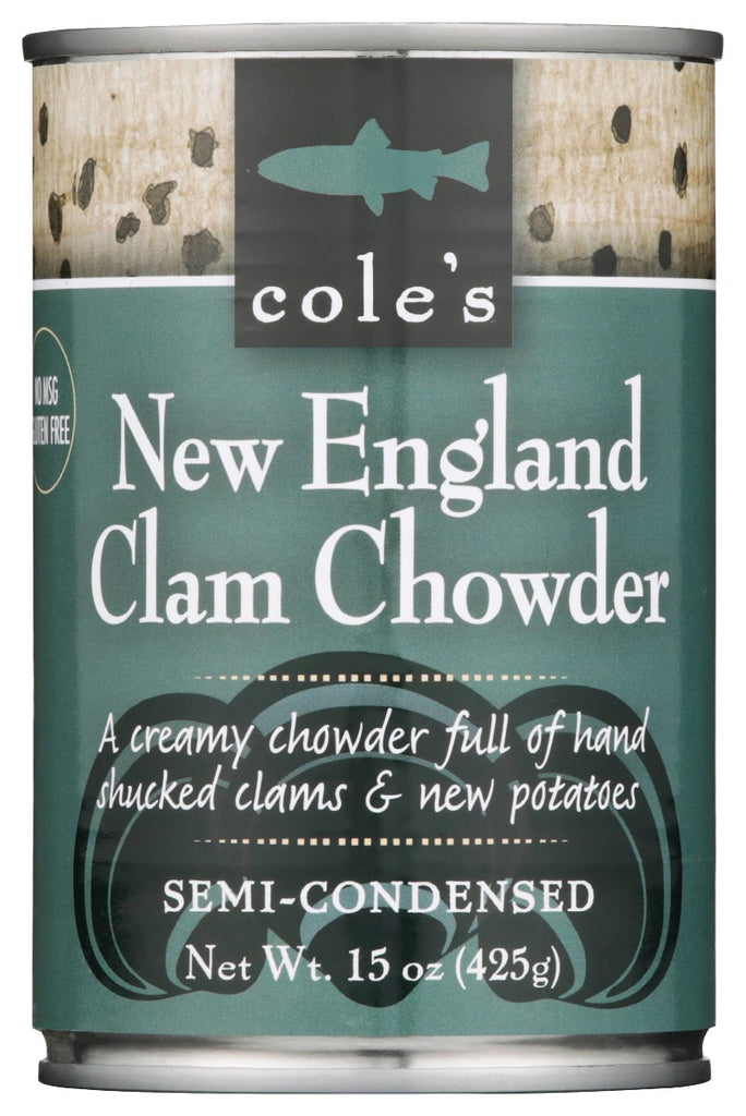 COLES: New England Clam Chowder Soup, 15 oz