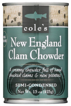 COLES: New England Clam Chowder Soup, 15 oz