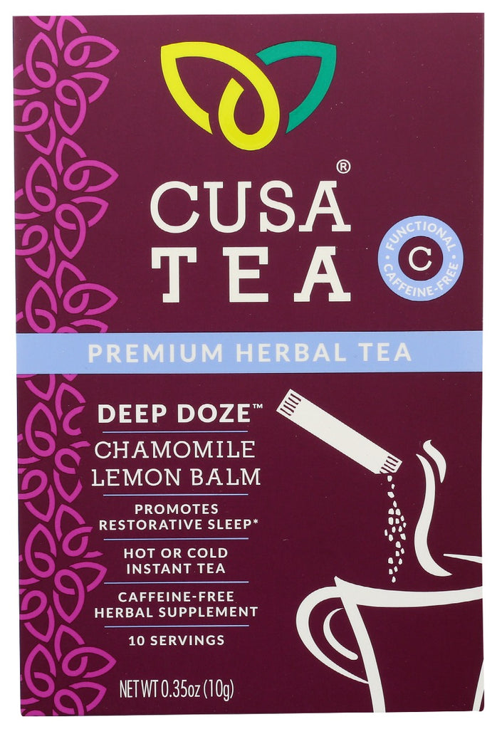 CUSA TEA: Deep Doze Herbal Tea, 10 ea