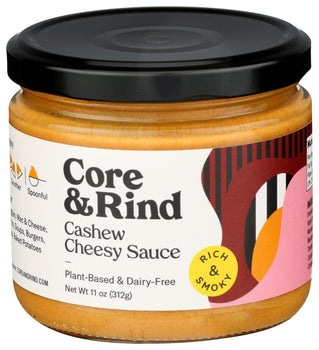 CORE AND RIND: Rich And Smoky Cashew Cheesy Sauce, 11 oz