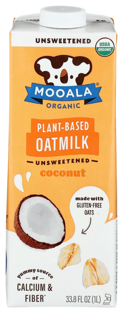 MOOALA: Unsweetened Coconut Oat Milk, 33.8 fo