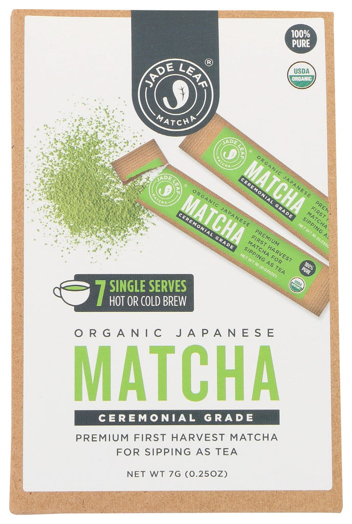 JADE LEAF: Organic Ceremonial Matcha Stick Packs, 0.25 oz