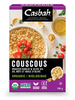 CASBAH: Roasted Garlic Olive Oil Couscous Organic, 7 oz