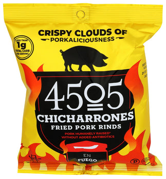 4505 MEATS: Chicharrones Fried Pork Rinds En Fuego, 1.1 oz