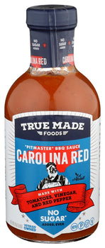 TRUE FOODS: Carolina Red BBQ Sauce No Sugar, 18 oz