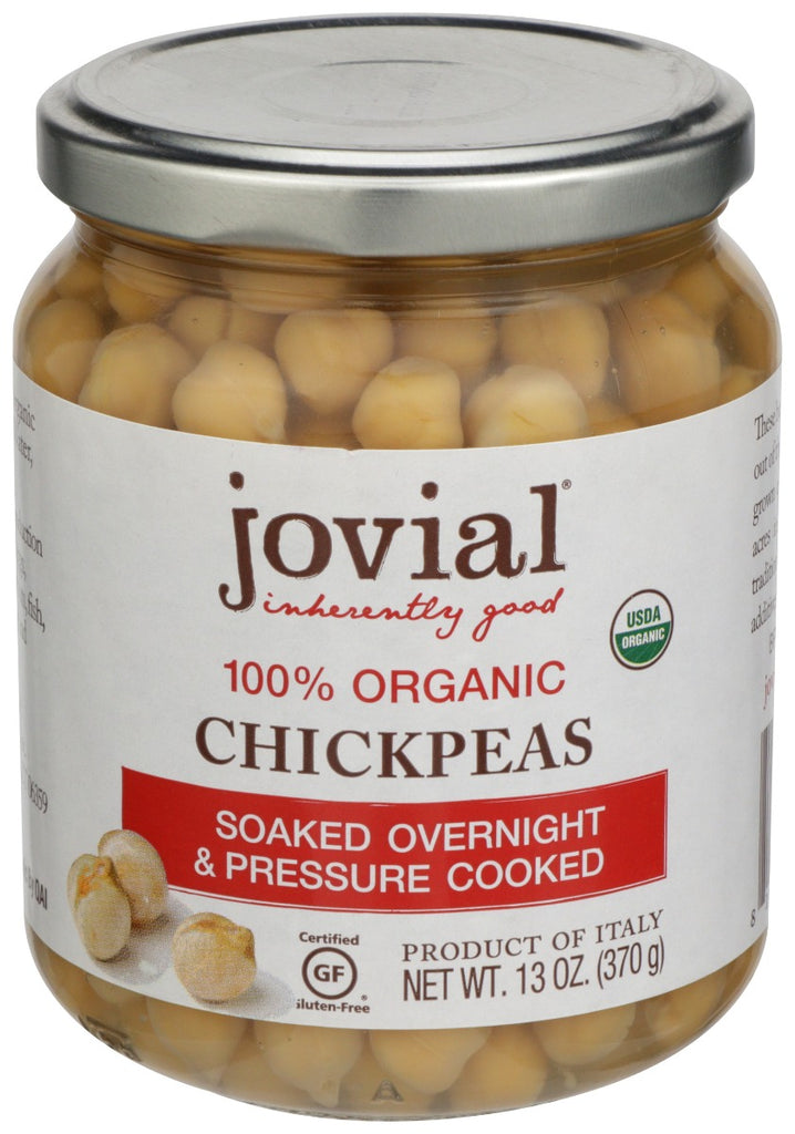 JOVIAL: 100 Percent Organic Chickpeas, 13 oz