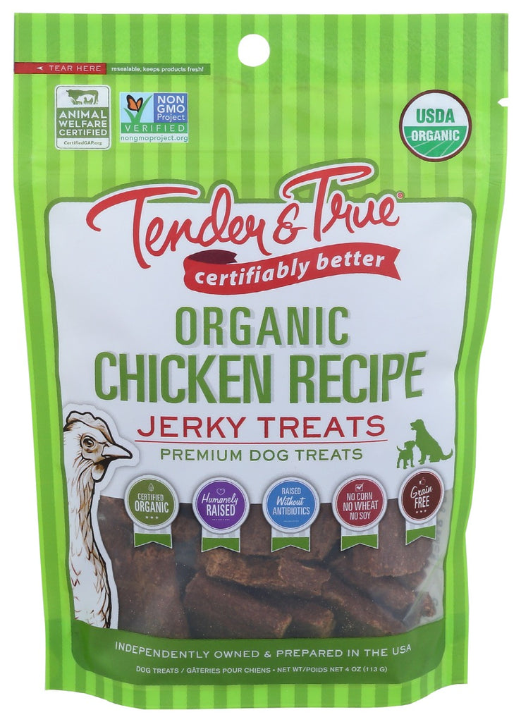 TENDER AND TRUE: Chicken Jerky Treats, 4 oz