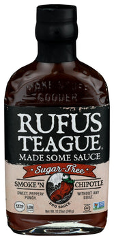 RUFUS TEAGUE: Smoke N Chipotle Sugar Free, 12 oz