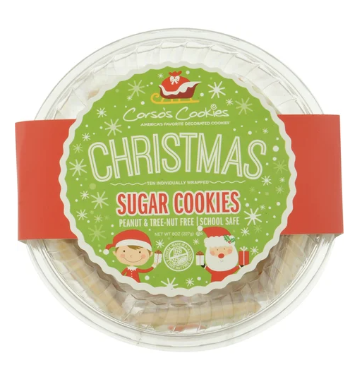 CORSOS COOKIES: Christmas Sugar Cookies, 8 oz