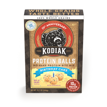 KODIAK: Mix Bday Cake Prtn Balls, 12.7 oz