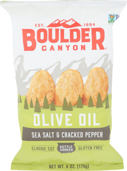 BOULDER CANYON: Chip Cut Cnyn Seaslt&Pppr, 6 oz