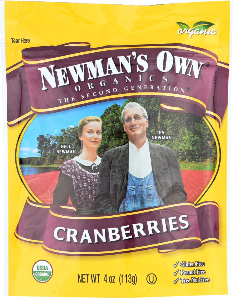 NEWMANS OWN ORGANIC: Cranberries Dried Org Zipbag, 4 oz