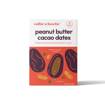 ROLLIN N BOWLIN: Dates Cacao Pnut Butter, 1.8 oz