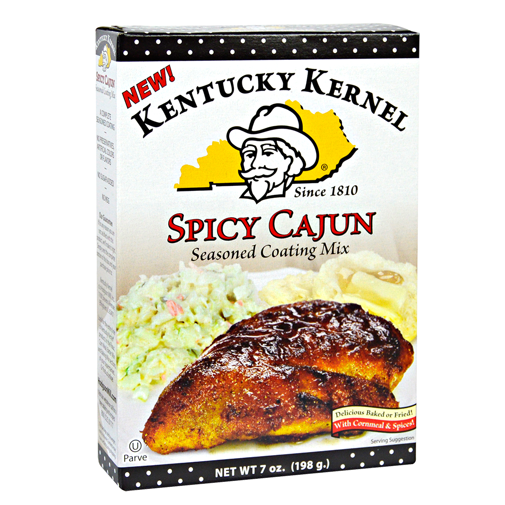 KENTUCKY KERNEL: Spicy Cajun Seasoned Coating Mix, 7 oz