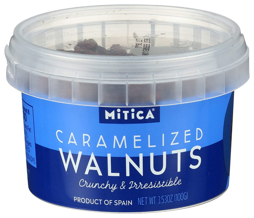 MITICA: Walnuts Crmlzd Minitub, 3.53 oz