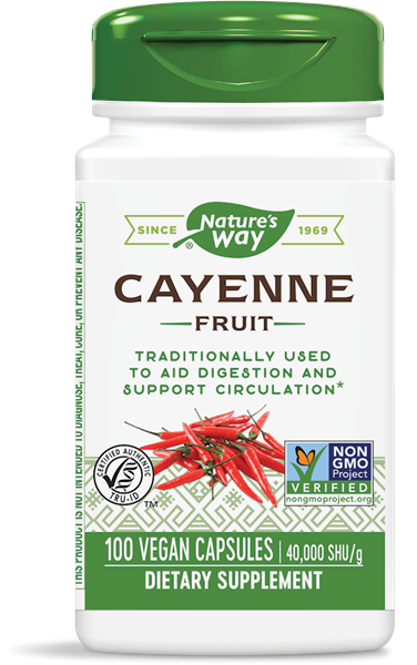 NATURES WAY: Cayenne Pepper 40,000 SHU/g, 100 vc