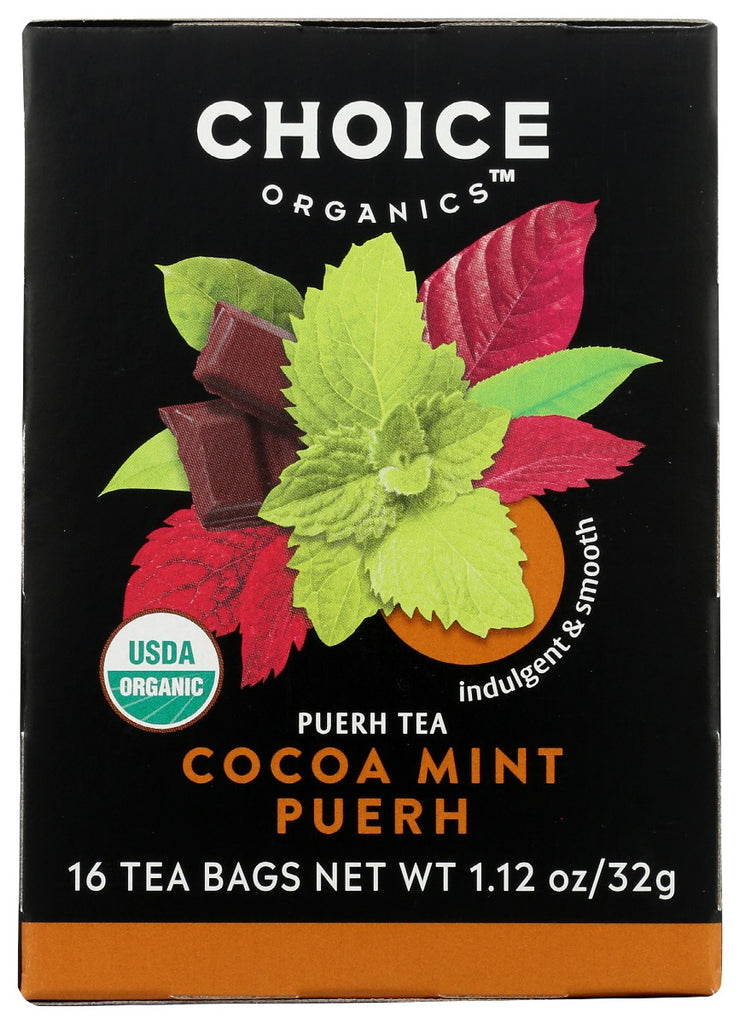 CHOICE TEA: Tea Cocoa Mint, 16 bg