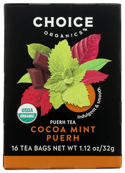 CHOICE TEA: Tea Cocoa Mint, 16 bg