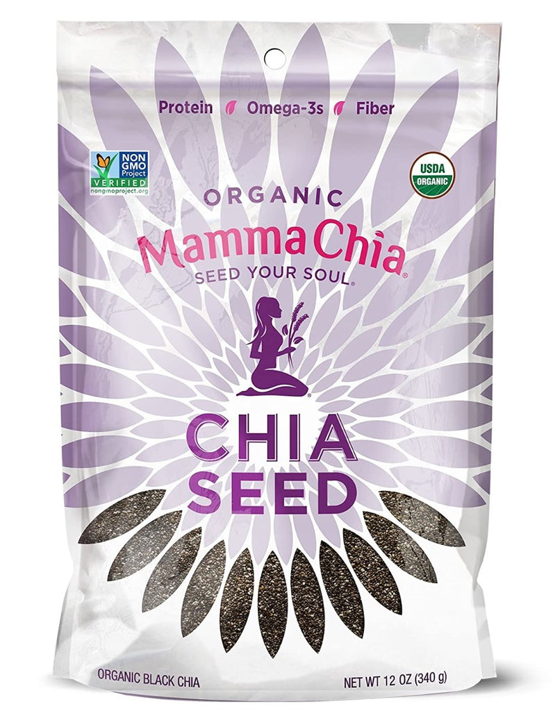 MAMMACHIA: Seed Chia Black Organic, 12 oz