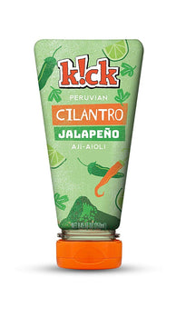 KICK CONDIMENTS: Peruvian Cilantro Jalapeno Sandwich Spread and Dipping Sauce, 8.45 oz