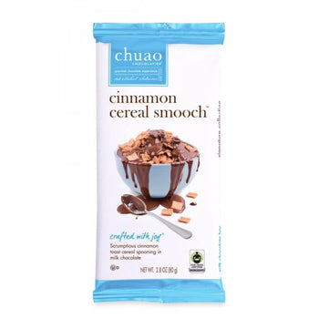 CHUAO CHOCOLATIER: Chocolate Bar Milk With Cinnamon Cereal, 2.8 oz