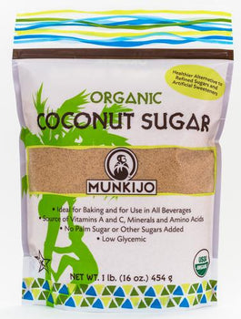 MUNKIJO: Sugar Coconut Organic, 16 oz