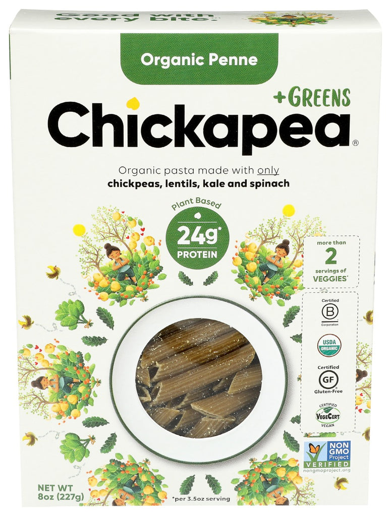 CHICKAPEA: Pasta Greens Penne, 8 oz