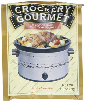 CROCKERY GOURMET: Seasoning Mix for Pork, 2.5 Oz