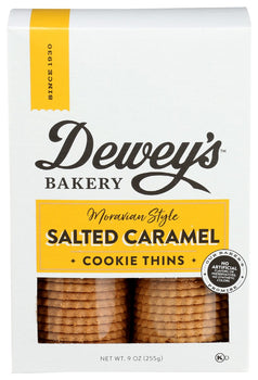 DEWEYS: Salted Caramel Moravian Cookie Thins, 9 oz