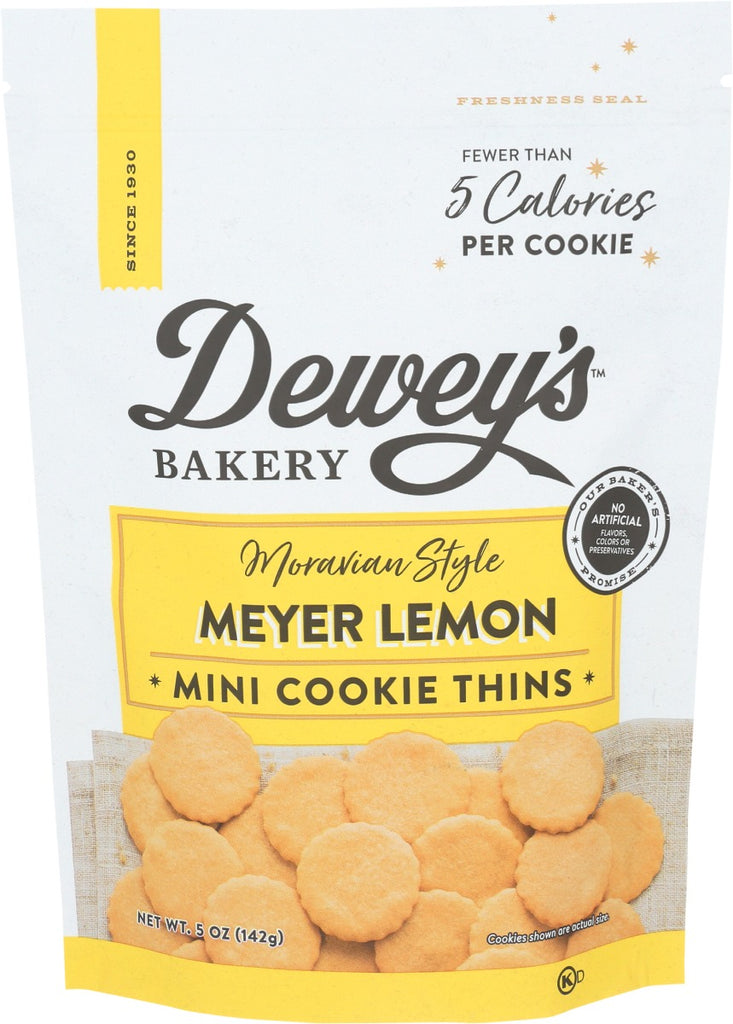 DEWEYS: Meyer Lemon Moravian Mini Cookie Thins, 5 oz