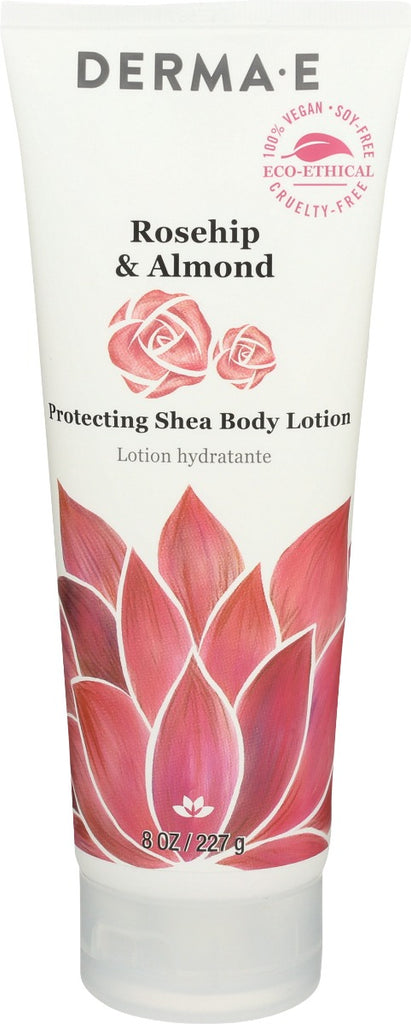 DERMA E: Rosehip Almond Body Lotion, 8 oz