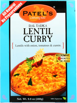 PATEL: Dal Tadka Lentil Curry, 9.9 oz