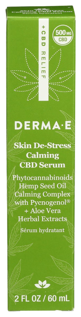 DERMA E: Skin De Stress Calming CBD Serum, 2 oz