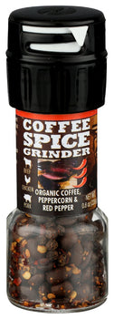 DON PABLO: Organic Coffee Peppercorn Red Pepper Spice Grinder, 0.8 oz